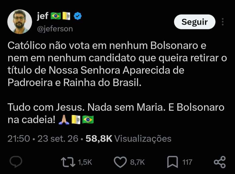 Criador de 'Dilma Bolada' nega ter feito fake news sobre N. S. Aparecida e reforça mensagem