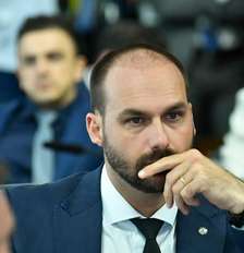 Eduardo Bolsonaro, ex-deputado federal, vive nos Estados Unidos desde 2025. Foto: Geraldo Magela/Agência Senado / Estadão