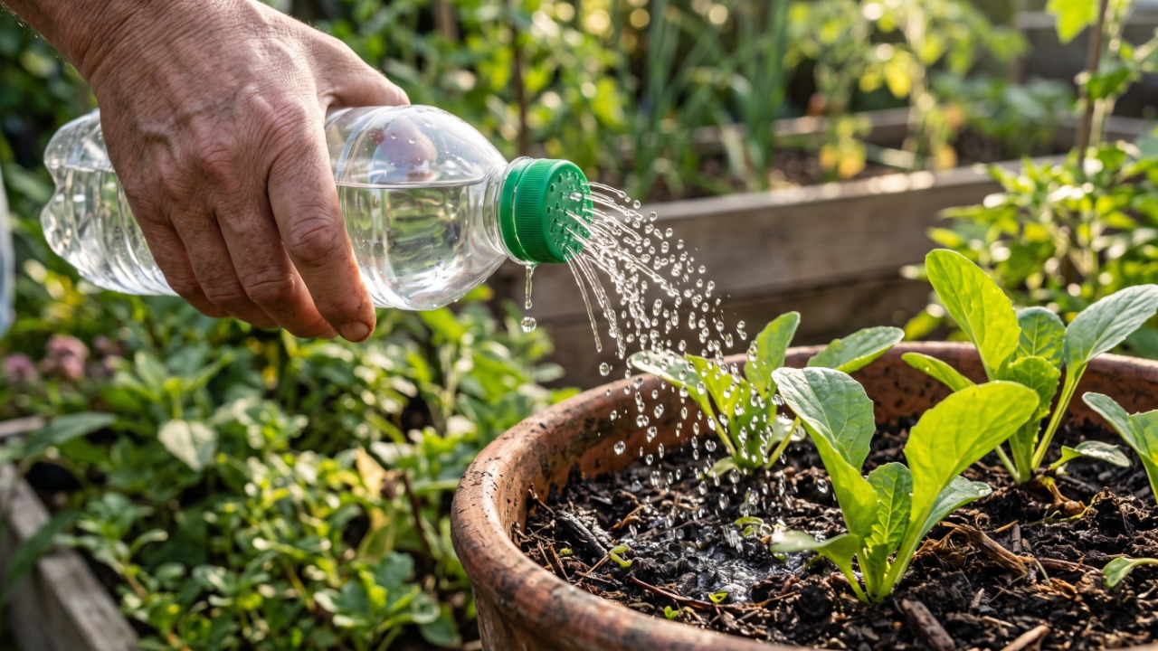 Garrafas PET são comuns nas casas brasileiras e podem ser reaproveitadas para criar regadores simples. A ideia mistura economia, reciclagem e praticidade para quem cultiva plantas em casa.