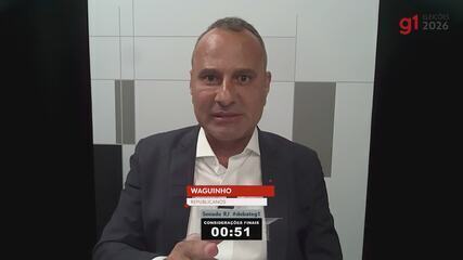 Waguinho (Republicanos), candidato ao Senado do RJ, faz suas considerações finais