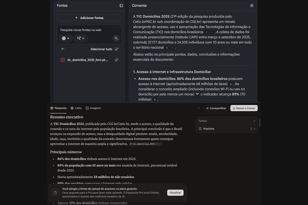 NotebookLM x Perplexity: qual IA é melhor para resumir PDF?