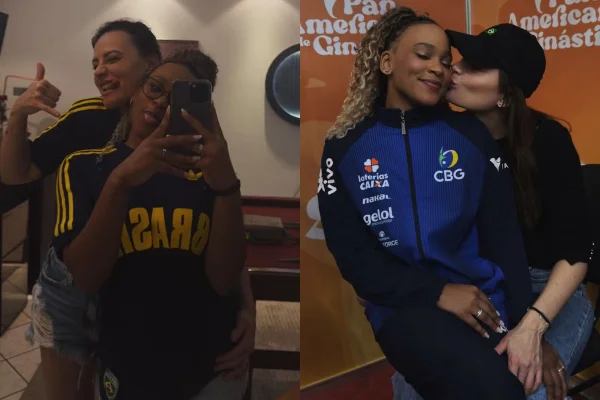 Rebeca Andrade ganha elogio de namorada após vencer medalha na Copa - destaque galeria