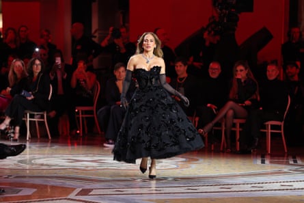Jennifer Lopez walks the runway during Vogue World.
