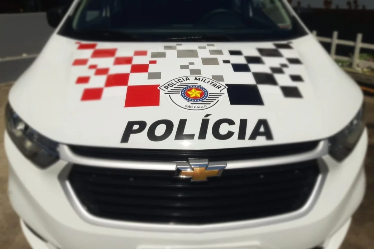 Detalhe de viatura da PM de SP - Metrópoles