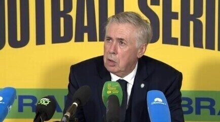 Confira a entrevista coletiva de Carlo Ancelotti após empate entre Brasil e Austrália