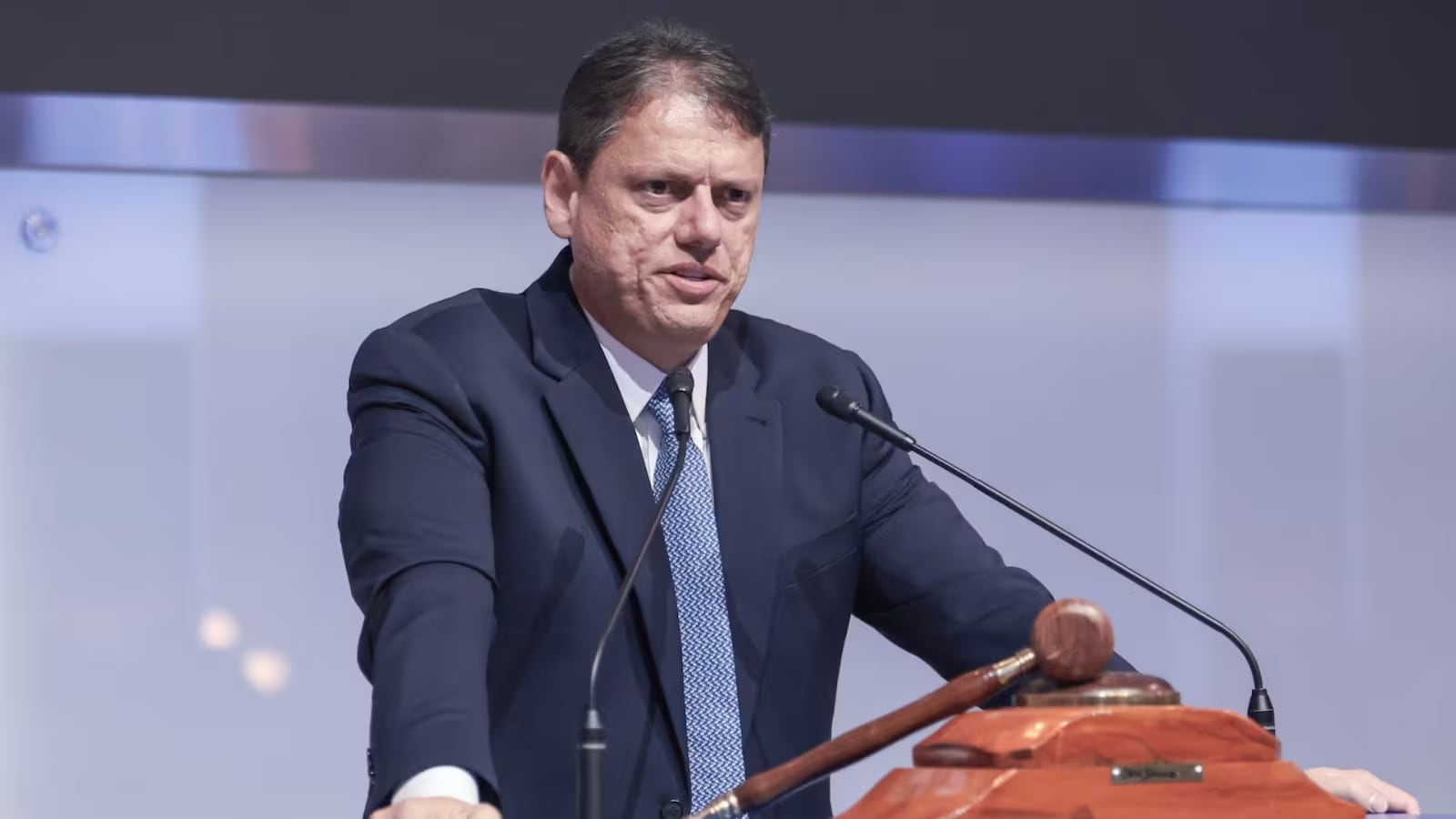 Governador e candidato à reeleição, Tarcísio de Freitas, falou sobre crise do STF Paulo Pinto/Agência Brasil - Arquivo