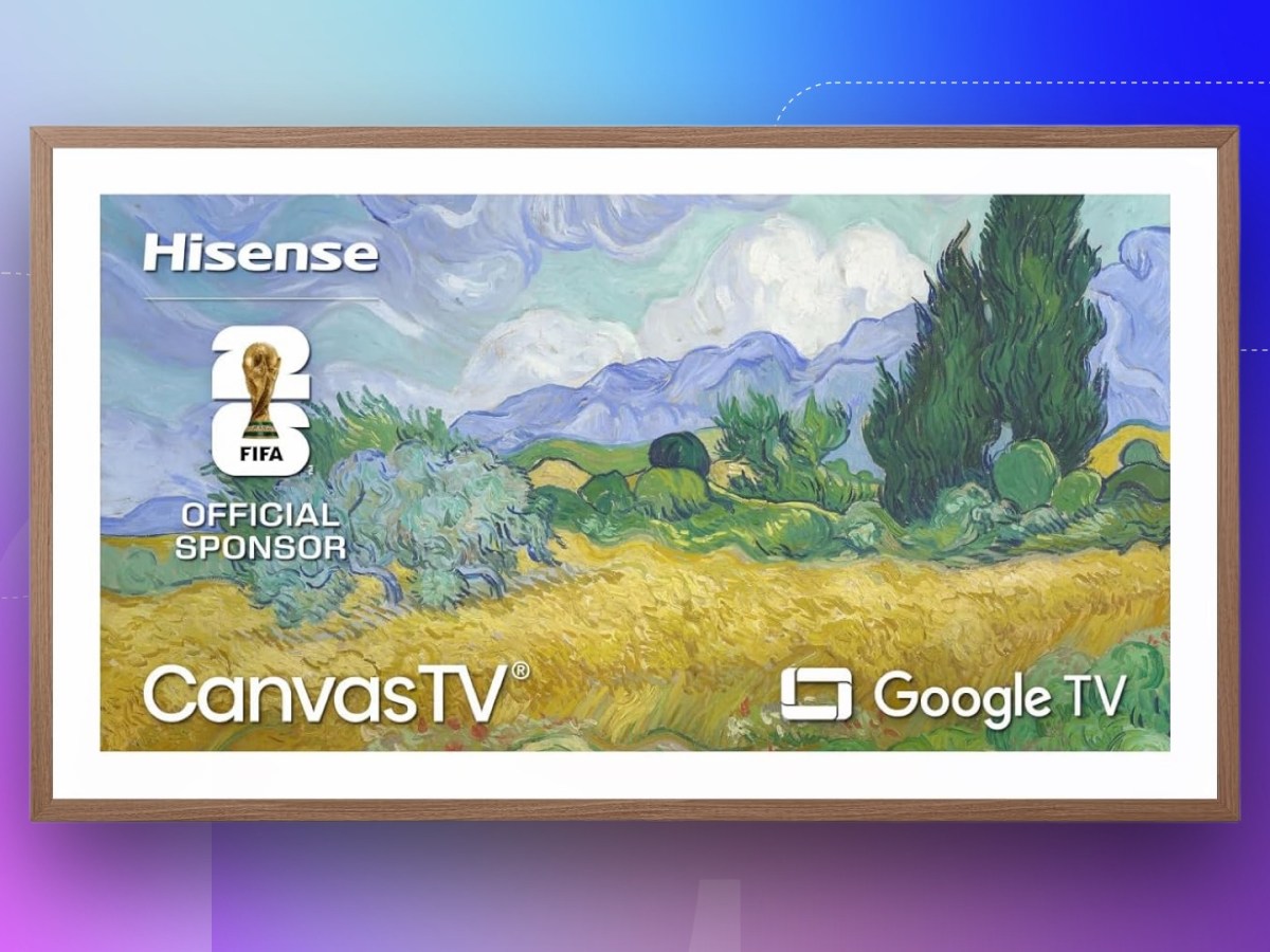 Pendurando-o no Louvre: o CanvasTV da Hisense é uma obra de arte e agora está com até US$ 2.002 de desconto
