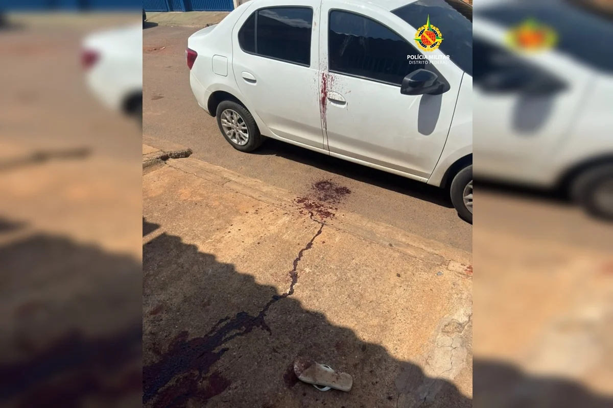 Tiro e sangue: dupla tenta executar rival próximo a creche no DF