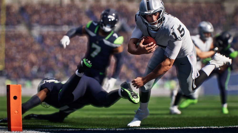 O futebol americano de games como Madden NFL 27 tem conquistado cada vez mais jogadores — Foto: Reprodução/Steam