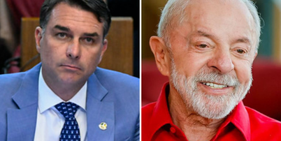 Os candidatos Fl&aacute;vio Bolsonaro (PL) e Luiz In&aacute;cio Lula da Silva (PT) Foto: Ag&ecirc;ncia Senado | Ricardo Stuckert/PR