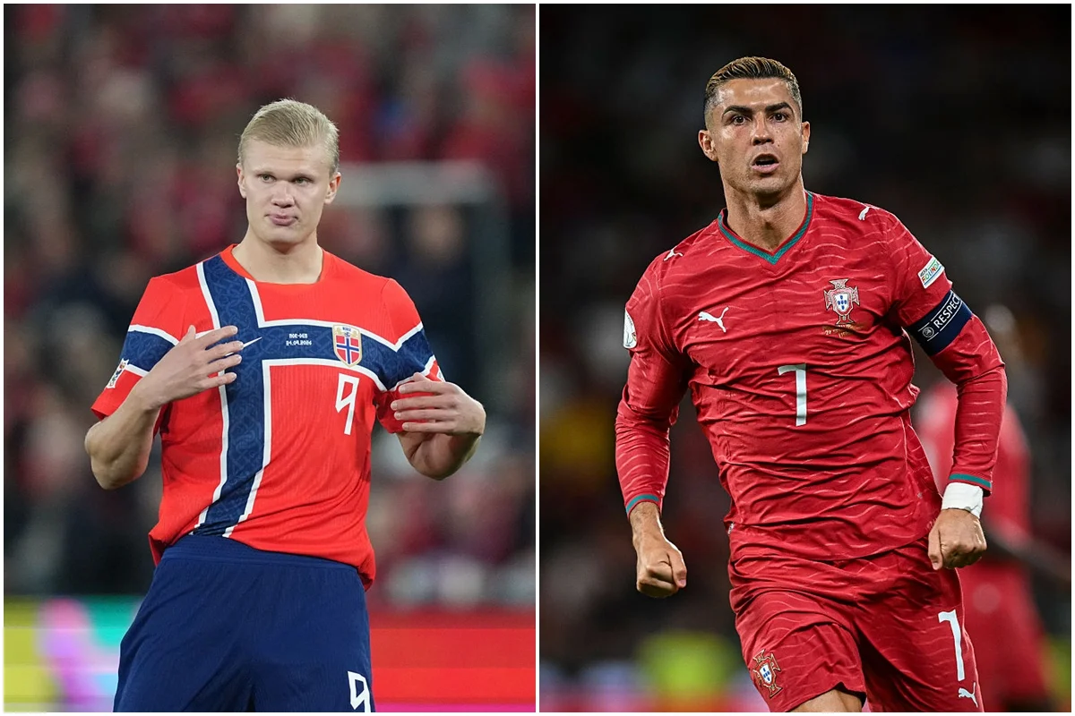 Haaland e Cristiano Ronaldo fazem duelo de gerações na Nations League