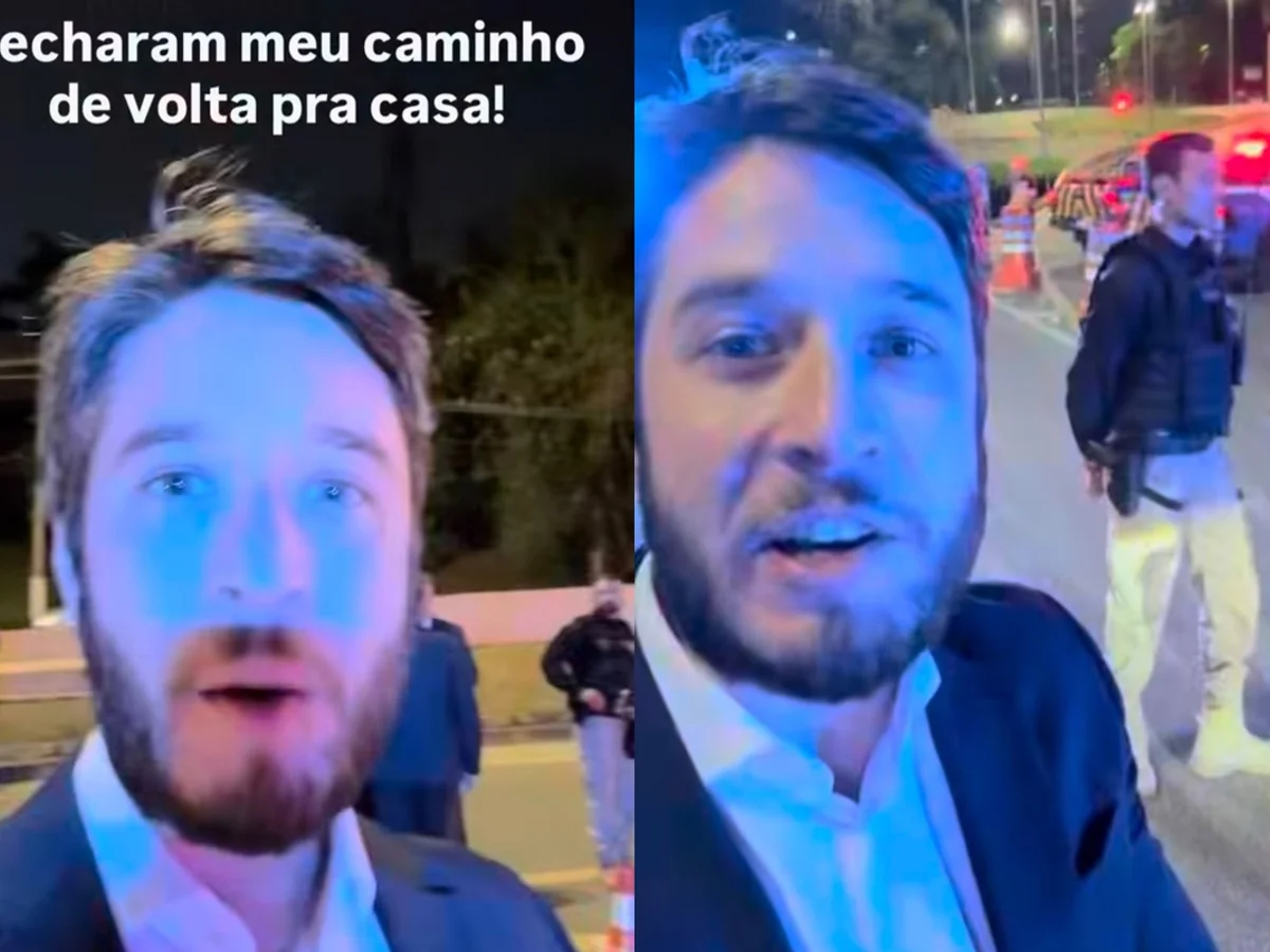 Homem tem celular derrubado por segurança de casamento do filho de Moraes