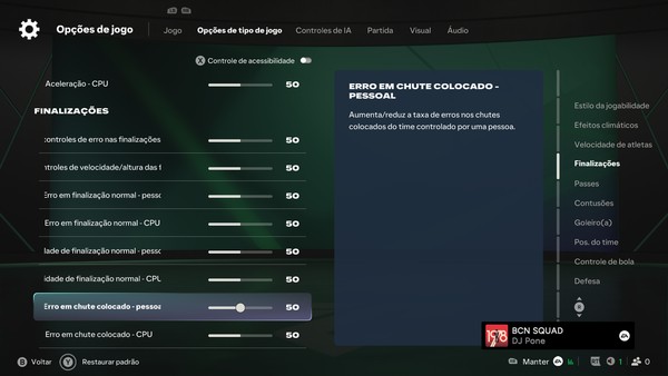 Modo Carreira realista no EA FC 27: melhores configurações e sliders