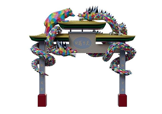 Usera se convierte oficialmente en el Chinatown de Madrid: así es el arco de entrada que dará la bienvenida al barrio