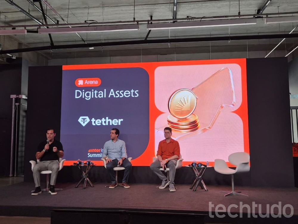 Arena Digital Assets trouxe discussões sobre ativos digitais para o Inter Invest Summit — Foto: Aline Barbieri/TechTudo