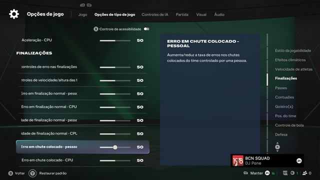 Modo Carreira realista no EA FC 27: melhores configurações e sliders