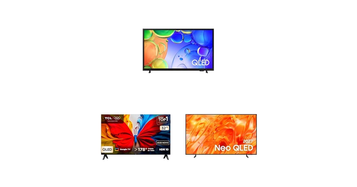 Hora de renovar a sala: selecionamos TVs QLED e OLED em promoção na Amazon