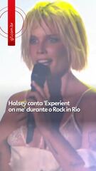 Halsey canta 'Experient on me' durante o Rock in Rio