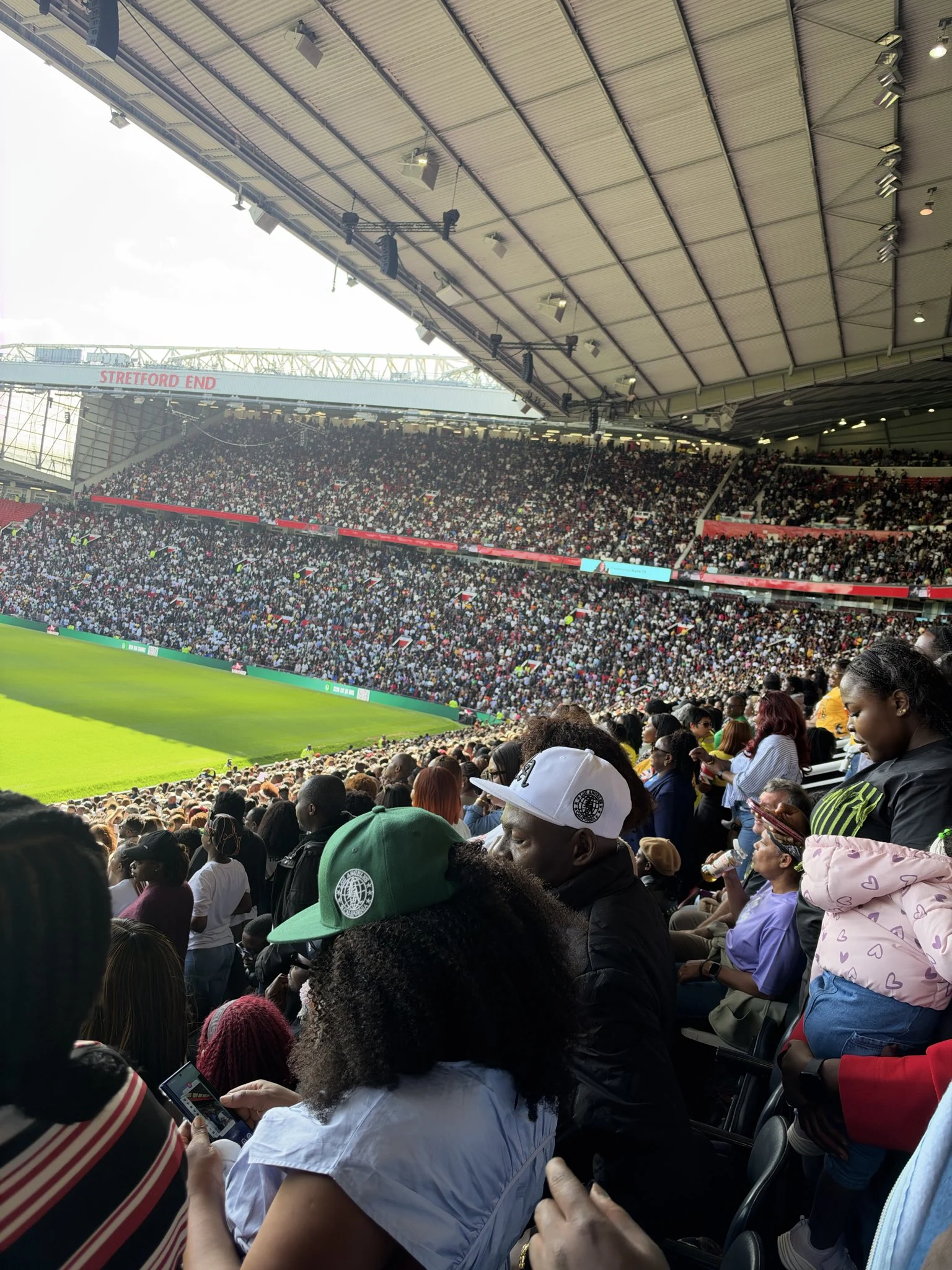 PHOTOS: Jerry Eze leads thousands in prayer at Man United’s Old Trafford