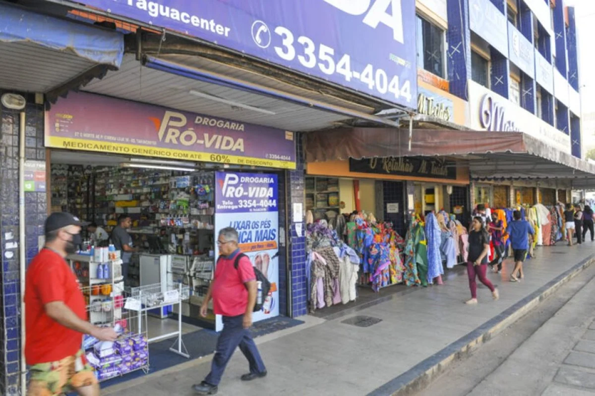 fachada de um comércio do DF