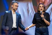 Candidato a vice-governador Gustavo Rocha e a senadora Damares Alves