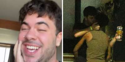 &Aacute;lvaro Xaro fala sobre beijo | &Aacute;lvaro e Lucas Leto se beijando no Rio de Janeiro Foto: Reprodu&ccedil;&atilde;o Instagram | AGNEWS