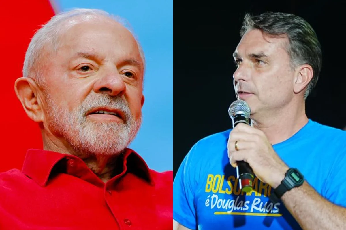 Imagem da matéria: Lula tem 60% e Flávio Bolsonaro marca 26% no 1º turno, em PE, diz Real Time