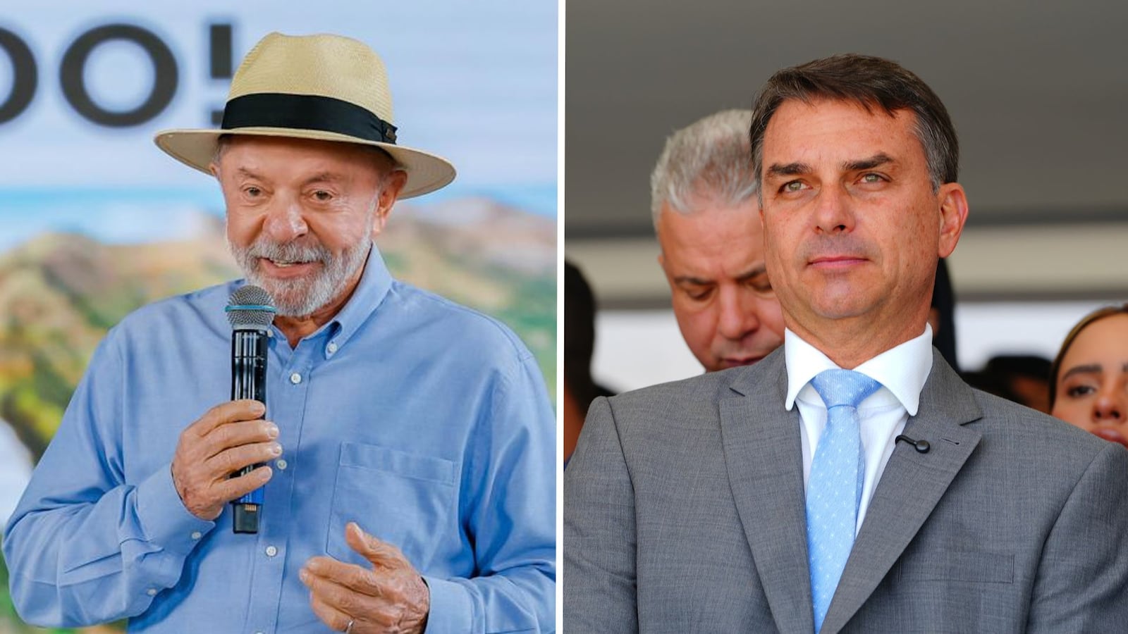 Lula e Flávio Bolsonaro lideram ranking de gastos entre os presidenciáveis Ricardo Stuckert/Flickr Lula - 24.09.2026; Vittor Sales/Flickr Flávio Bolsonaro - 25.09.2026