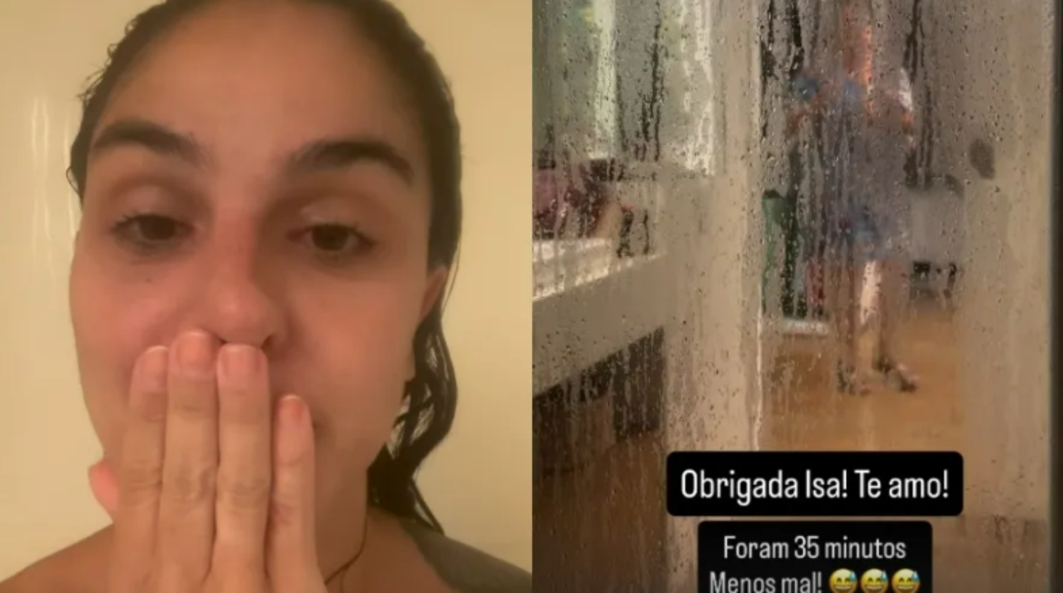 Noiva de F&aacute;bio Porchat fica presa dentro de box do banheiro e chama sogra para ajud&aacute;-la: 'Humilha&ccedil;&atilde;o'