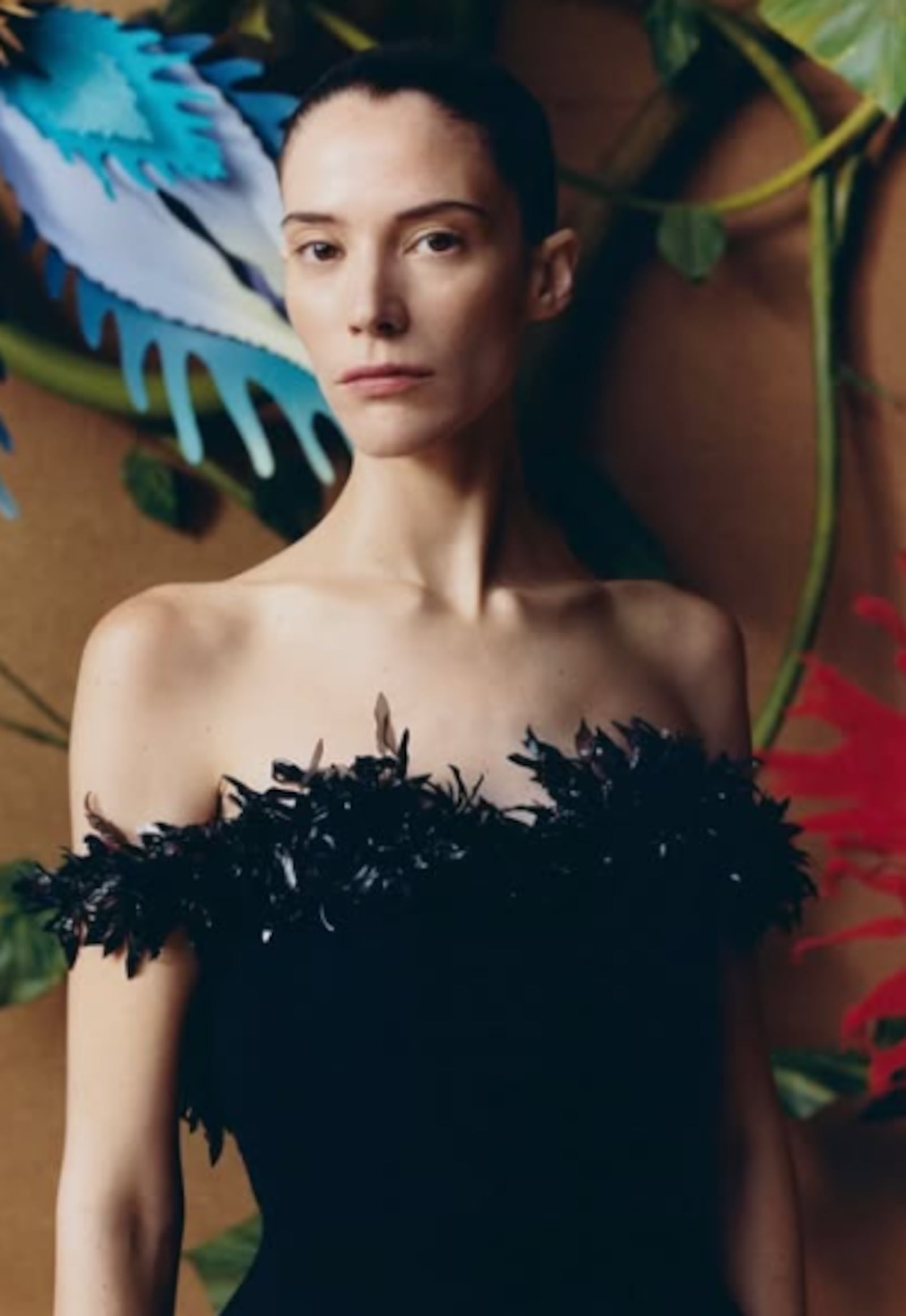 Vestido preto da última coleção da Chanel Reprodução/Instagram @matthieu_blazy