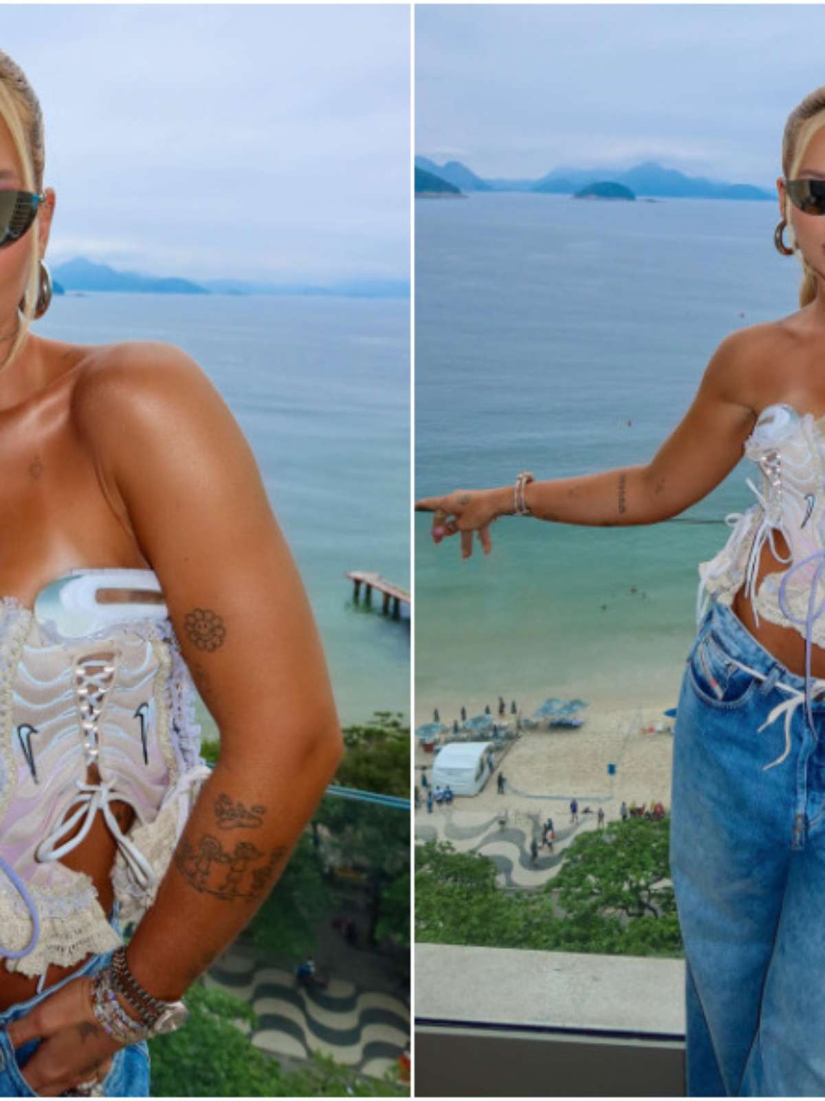 Look de Virginia para a NFL no Maracanã chama a atenção e divide opiniões