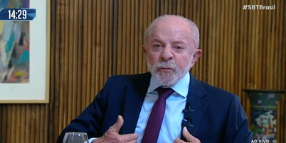 Lula durante entrevista ao SBT Foto: Reprodu&ccedil;&atilde;o/SBT