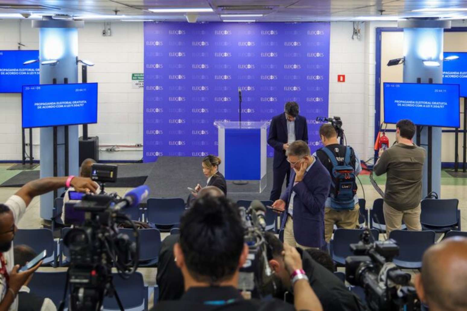 Debate na TV Globo cancelado , no Projac , zona oeste do Rio de Janeiro