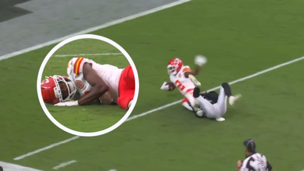 Tyquan Thornton sofre escalofriante lesão na vitória dos Chiefs sobre os Raiders