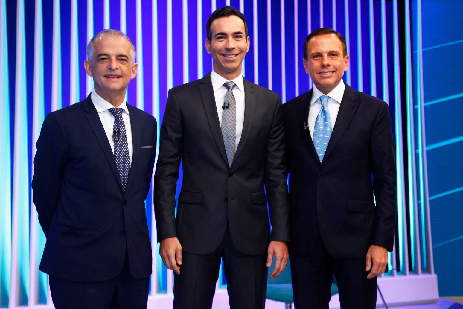 C&eacute;sar Tralli mediou o debate entre M&aacute;rcio Fran&ccedil;a e Jo&atilde;o D&oacute;ria para o Governo de S&atilde;o Paulo em 2018