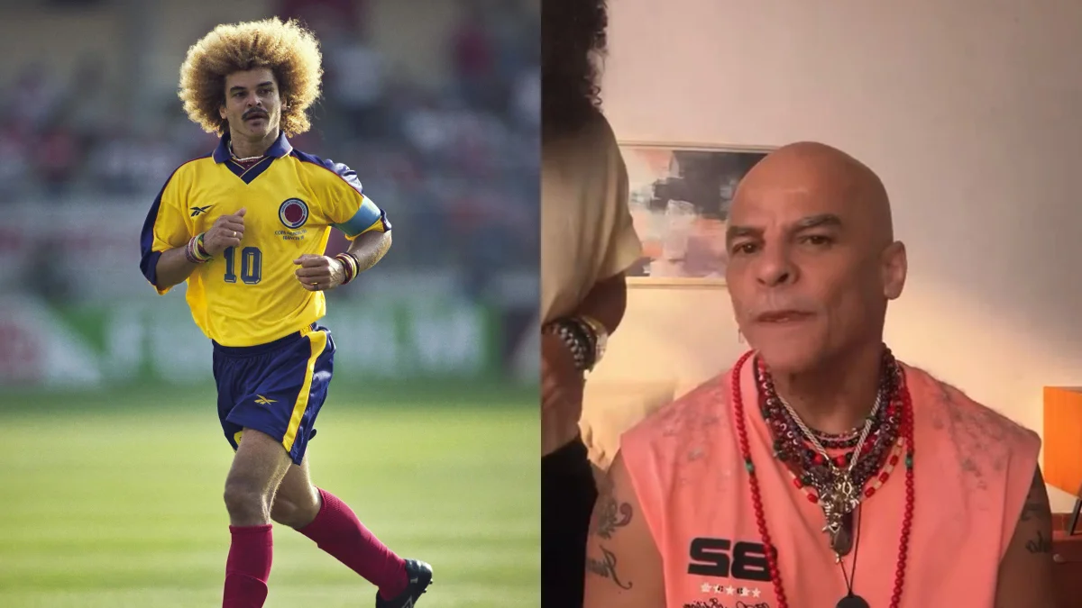 Valderrama, ídolo da Colômbia, raspa cabeleira icônica