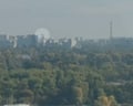 Russian drone strikes North Bridge in Kyiv, Ukraine