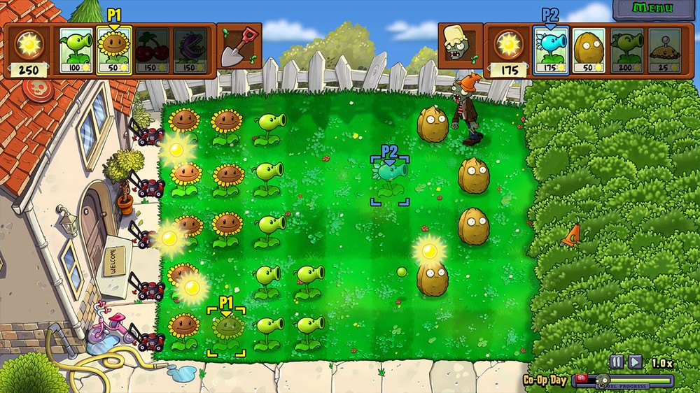 Plants vs. Zombies: Replanted atualiza o clássico game com visuais melhorados e vários extras — Foto: Reprodução/Steam