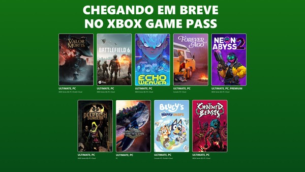 Xbox Game Pass recebe BF6, Valor Mortis e mais em outubro; veja lista