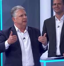 Anthony Garotinho fez adversários rirem ao mencionar programa "Leitinho Feliz" Foto: Reprodução/Globo