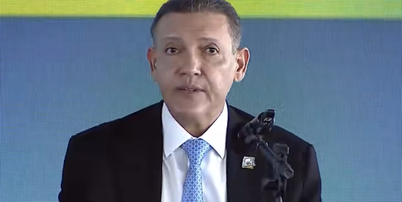 Presidente do Tribunal Superior Eleitoral (TSE), ministro Kassio Nunes Marques, em entrevista coletiva &agrave;s 14h de domingo, 25. Foto: Reprodu&ccedil;&atilde;o / TSE via YouTube