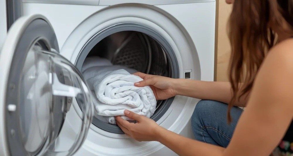 Cuidado com a quantidade de roupas que você coloca na máquina de lavar, o excesso pode atrapalhar a limpeza — Foto: Reprodução/Redes Sociais
