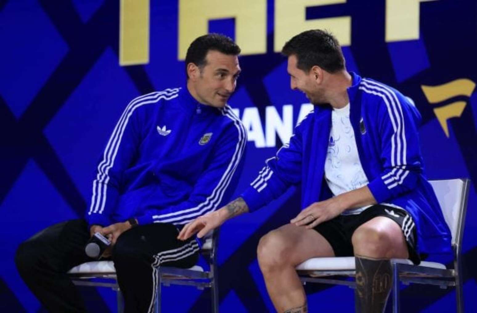 Lionel Scaloni durante o jogo entre Argentina e Benim em Buenos Aires &ndash;