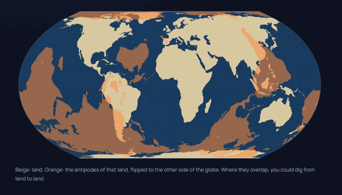 Mapa da Terra na plataforma