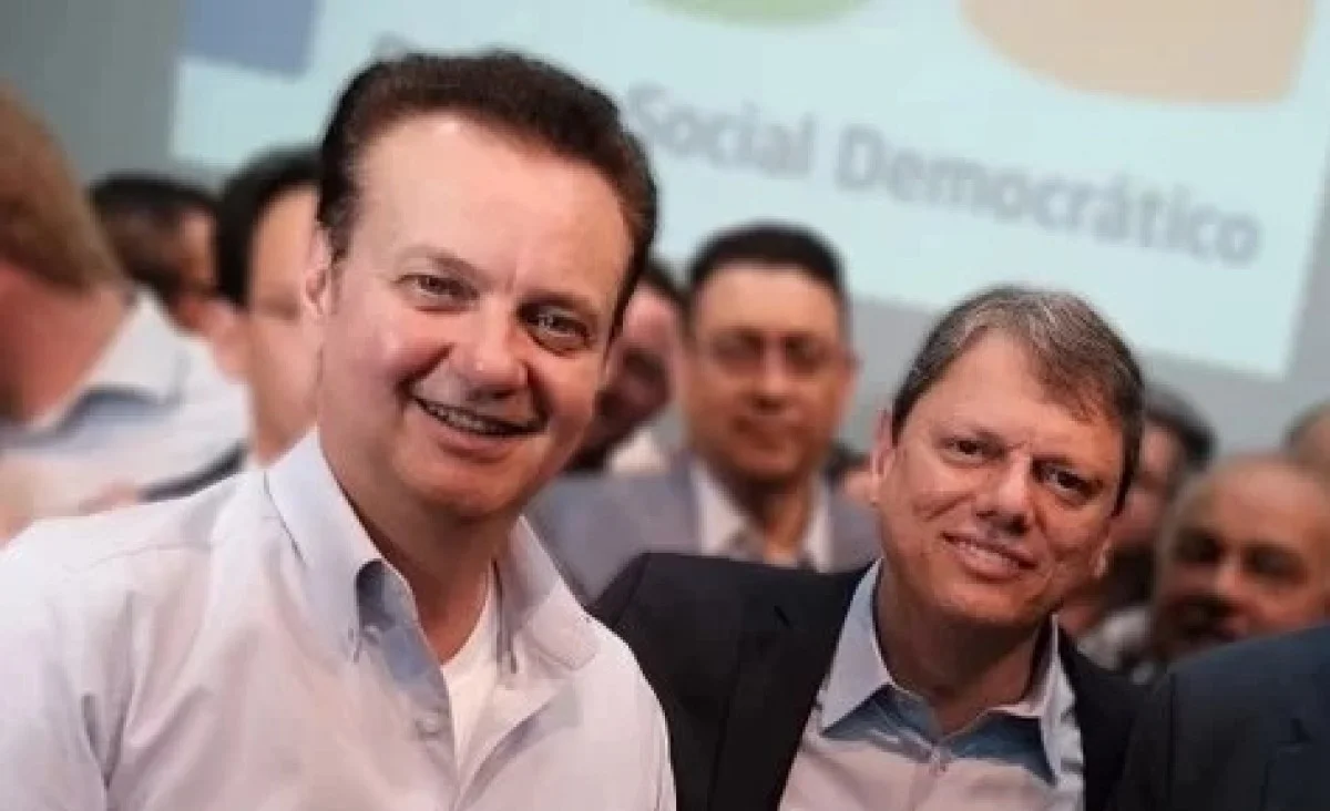 Gilberto Kassab (PSD) e Tarcísio de Freitas (Republicanos).