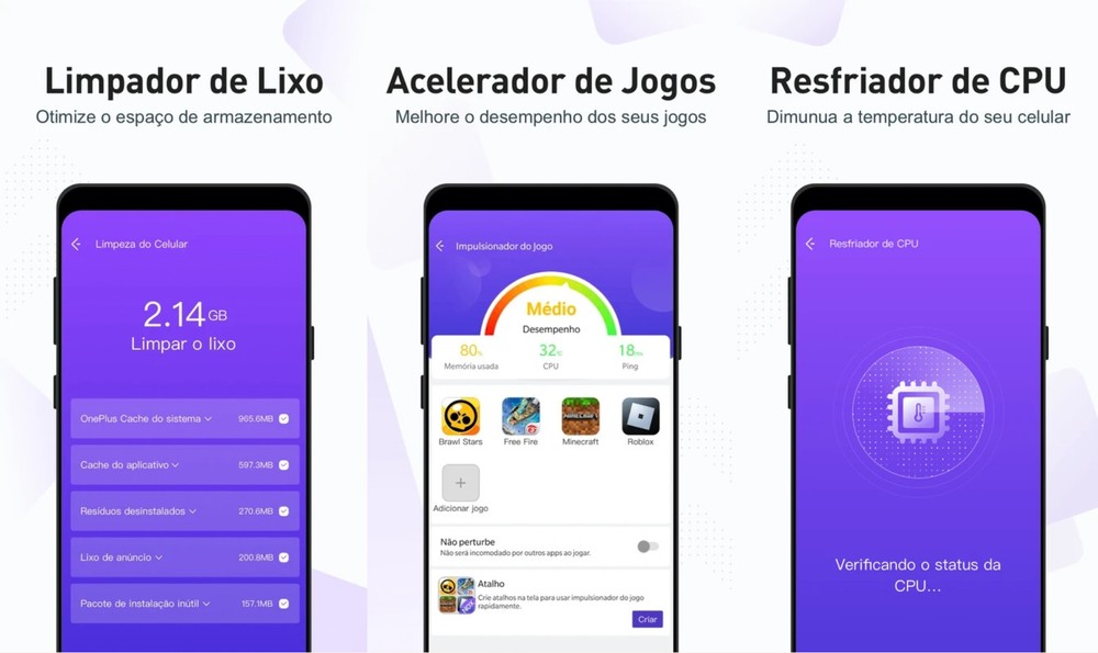 Nox Cleaner mostrando o resultado de uma varredura de arquivos e o antivírus integrado. Legenda: Nox Cleaner combina limpeza de armazenamento com verificação antivírus — Foto: TechTudo/Késya Holanda